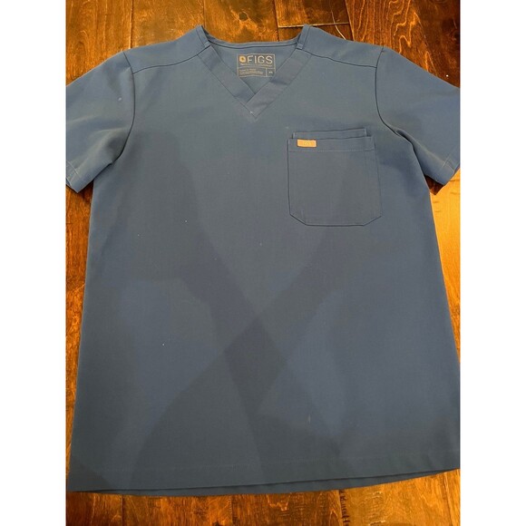 Figs Leon Three Pocket Scrub Top Royal Blue size XS Lot of 2 - Picture 10 of 12